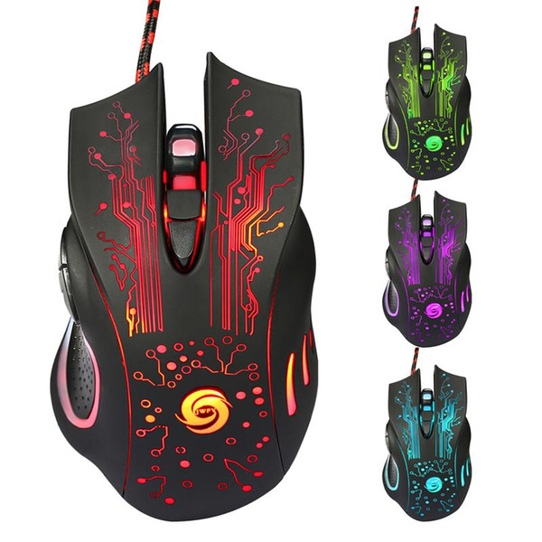 New Promotion 3200DPI LED Optical 6D USB Wired Gaming Game Mouse Pro Gamer Computer Mice For PC High Quality