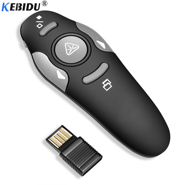 kebidu 2.4 GHz Wireless Remote Red Laser Pointer Presenter Pointers Pen USB RF Remote Control PPT Powerpoint Presentation