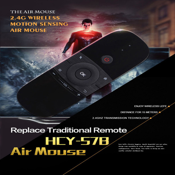 W1 Mini Keyboard Mouse 2.4G Wireless Motion Sensing Long Distance Control Air Mouse Rechargeable Air Remote For Android TV Box Laptop