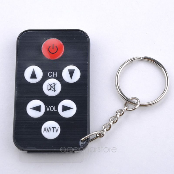 Wholesale-Hot sale1Pcs Key Ring Mini Universal Infrared IR TV Set Remote Control Keychain Key Ring