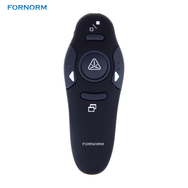 Fornorm Wireless Presenter 2.4GHz with Red Laser Pointers Pen USB RF Remote Control Page Turning for PPT Powerpoint Presentation