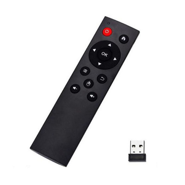 Wholesale- Portable 2.4G Wireless Remote Control Air Mouse with USB 2.0 Receiver Adapter for Smart TV Android TV Box