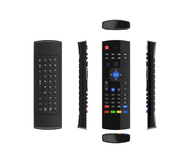 Wholesale- MX3 Remote Control fly Air Mouse Wireless Mini Keyboard 2.4Ghz For mini pc HTPC Laptop smart tv Android TV Box