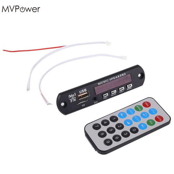 MVpower Black 1.5'' LCD Remote SD MP3 Decoder Board Player ZTV-M011 Infrared Remote Controller Module USB 2.0 3.5mm out jack