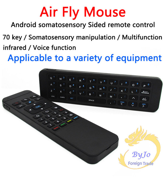 MP3 Air Fly Mouse MX3 2.4GHz Wireless Keyboard Remote Control Somatosensory IR Learning 6 Axis without Mic for Android TV Box