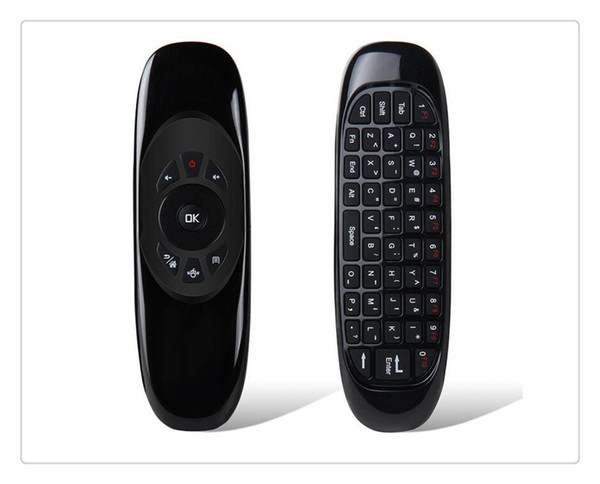 C120 Wireless Keyboard 2.4Ghz Gyroscope Remote Control T10 MINI Fly Air Mouse QWERTY keyboard mouse For Android TV Box Mini PC 10pcs