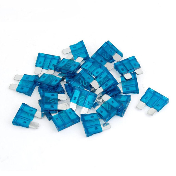 FS Hot 25 Pcs 15A Auto Car Blue Plastic Coated Medium Safety Blade Fuses order<$18no track