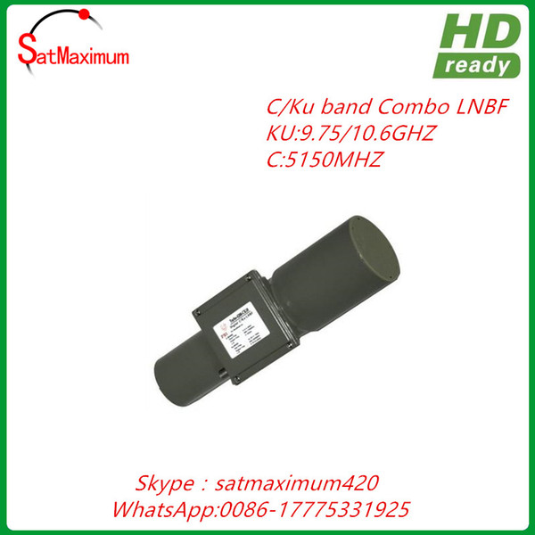 Free shipping HD Digital Ready C/KU band universal 9750/10600 combo LNBF