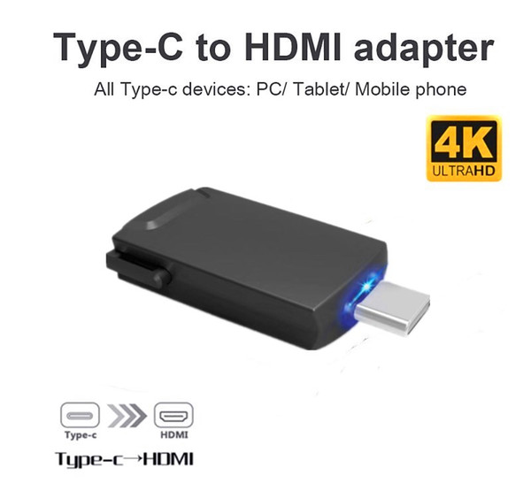 Type C USB 3.1 Male to HDMI Female Multimedia OTG Convertor 4Kx2K Resolution Display Monitor Adapter for Mac Book Pro