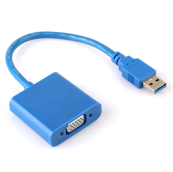 Hot New USB3.0 to VGA Video Converter Adapter External graphics Support 1080 p DHL free shipping