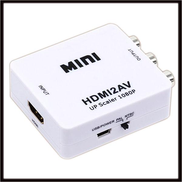 Hdmi to AV RCA Audio Video Adapter Set TV Box to Old TV HD Converter HDMI2AV 1080P Mini Composite Kit