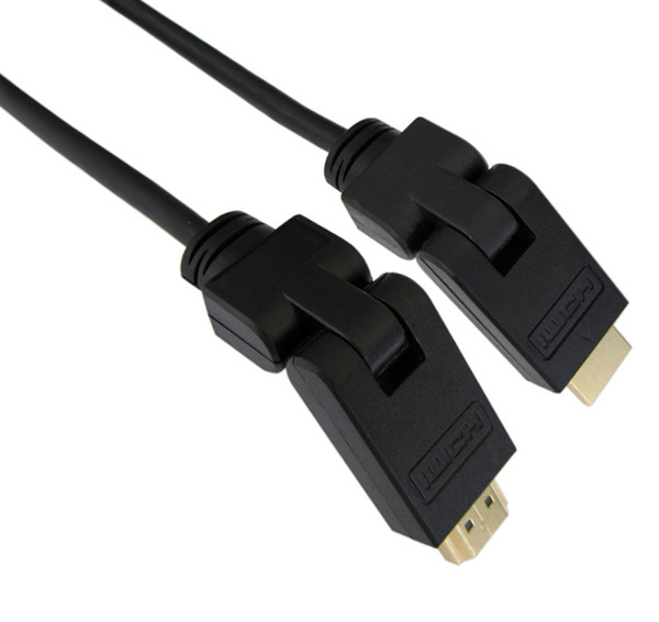 HDMI Cable Male to Male 1.5M 5FT 180 Degree Data Cable with Ethernet Gold-plated Connector for Xbox 3D LCD HDTV