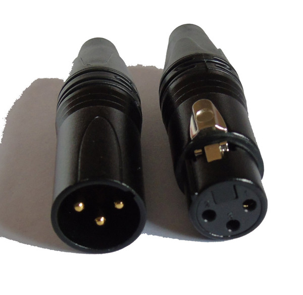 Hight quality copy 10PCS/LOT NC3FXX-B & NC3MXX-B Neutrik Male Female 3 Pin XLR Connector with 5 PCS NC3MXX & 5 PCS NC3FXX