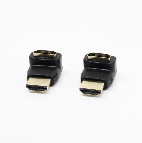 Gold Plated HDMI Right Angle Adapter Male To Female To Micro HDMI TypeD Male Adapter For HDMI Cable Connection Extension HDTV Camera