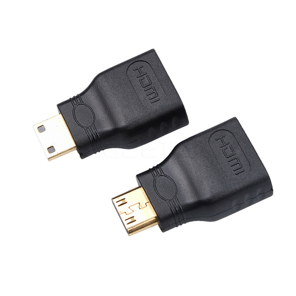 WholeSale Mini HDMI(Type C) Male to HDMI(Type A) Female Adapter Connector new For HDTV