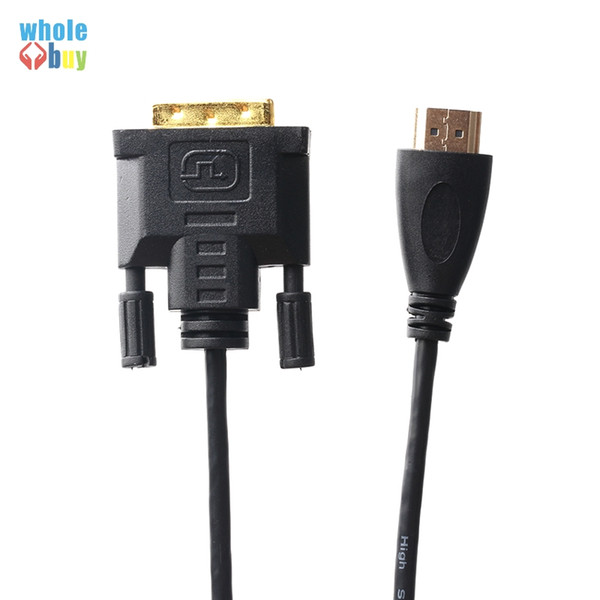 1M 1.8M 3M 5M HDMI to DVI 24+1 pin adapter cables 1080P 3D HDMI cable for LCD DVD HDTV XBOX High speed DVI hdmi cable