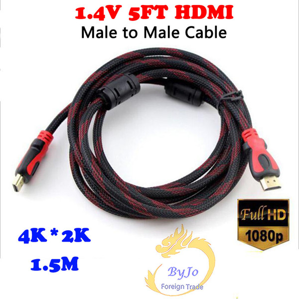 1.4V 5FT HDMI Cable with Ethernet HDMI Male to Male Cable 3D 1080P 4K*2K 1.5M