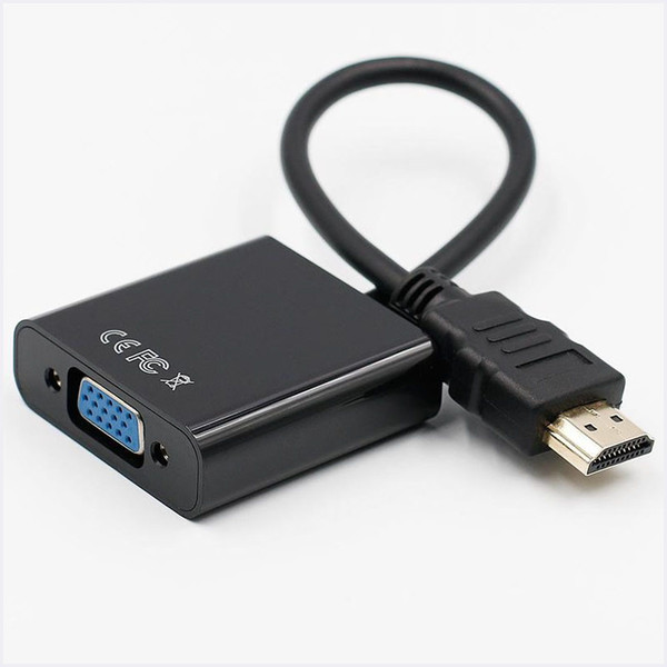 High Quality HDMI to VGA adapter convertor video 1080P Digital to Analog Audio Adapter Male to Female for PC Laptop Tablet Projector MQ200