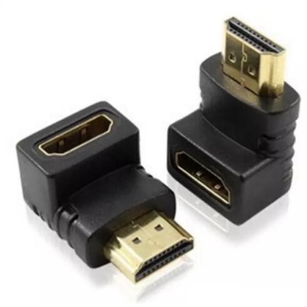 90 or 270 Degree Right Angle Gold plated HDMI Adapter A type Male to Female for 1080p 3D TV HDTV hdmi adapter