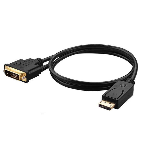 Thunderbolt DP to DVI cable DisplayPort Male to DVI Male Converter Cable Adapter PC Laptop 6FT 1.8M