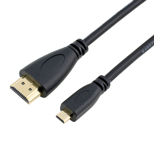 Micro HDMI To HDMI Cable High Speed Cable Adapter Supports Ethernet 3D 4K Audio Return For HDTV XBox Mobile Phone Table Cable YS-344