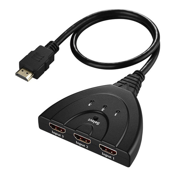 HDMI Switch 3 Port in 1 Out 1080P Hub V1.4B HDMI Switcher Splitter Adapter Cable For PS3 PC HDTV XBOX With Opp Package