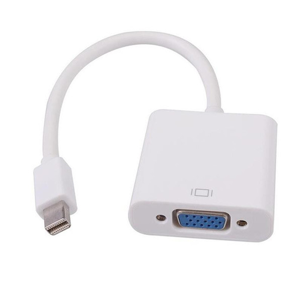 Latest Thunderbolt Mini Displarport Display Port DP Male to VGA Female Adapter Cable for HDTV Apple Macbook Air PC