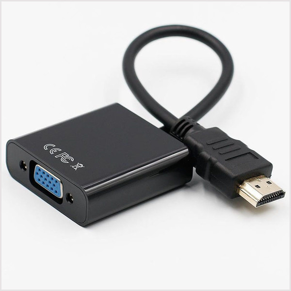 High Quality HDMI to VGA adapter convertor video 1080P Digital to Analog Audio Adapter Male to Female for PC Laptop Tablet Projector MQ50