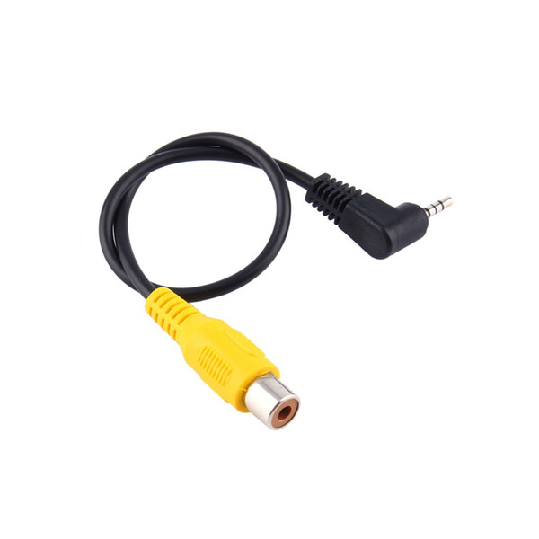 jack male For GPS Converter Cord 2.5mm Stereo Jack Male Plug To RCA Female AV in Video Cable Adapter Cable