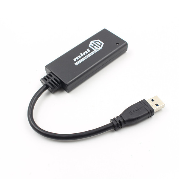 Mini USB3.0 TO HDMI converter supports USB2.0 / USB3.0 input for desktop or laptop computers