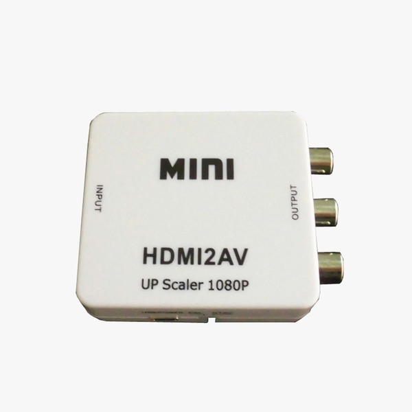 Mini HD Video Converter Box HDMI to RCA AV/CVSB L/R Video 1080P HDMI2AV Support NTSC PAL Output HDMI TO AV Adapter