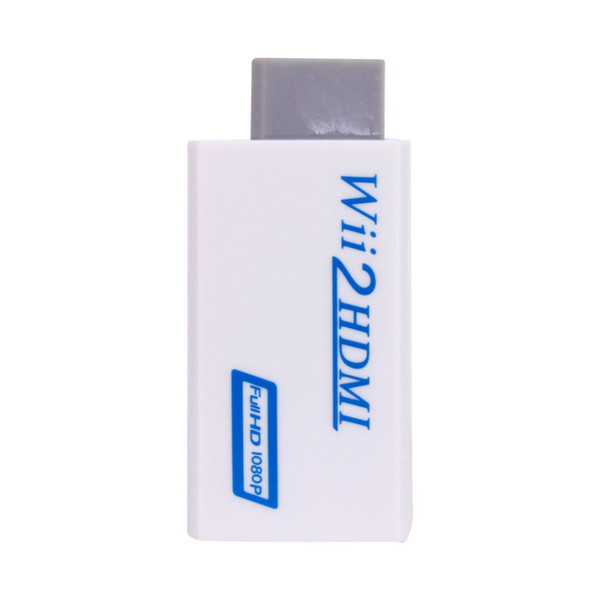 Freeshipping For Wii to HDMI 1080P Converter Wii2HDMI Adapter 3.5mm Audio Video Output Full HD 1080P Output Upscaling