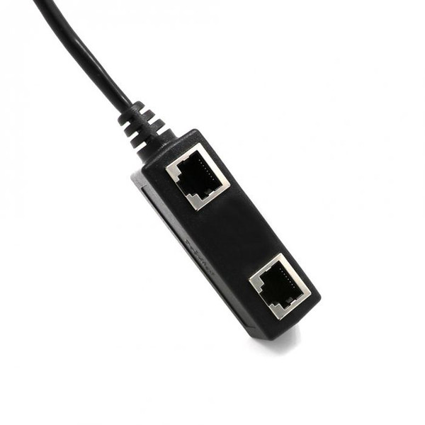 RJ45 Splitter Adapter 1 to 2 Port Switch Cable for Cat5 Cat6 LAN Ethernet Socket Connector XXM8