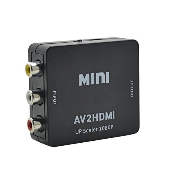 AV2HDMI HDMI2AV 1080P HDTV To AV Video adapter mini AV to HDMI Converter CVBS+L/R RCA TO HDMI For Xbox 360 PS3 PC360