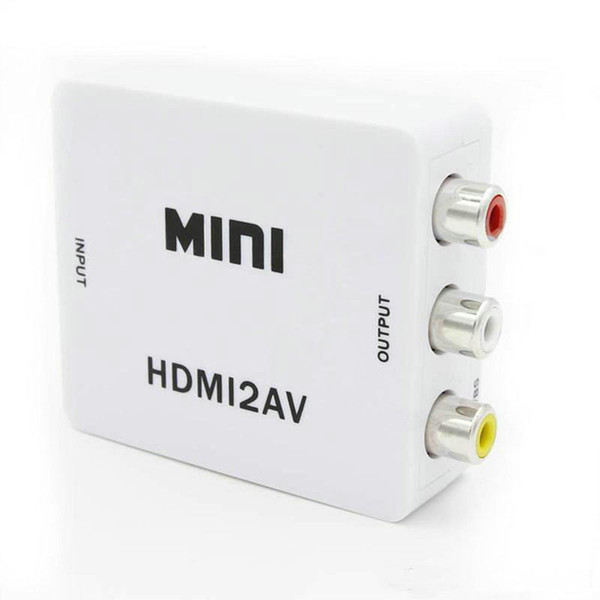 Mini HD 1080P HDMI2AV Video Converter Box HDMI to RCA AV/CVSB L/R Video Support NTSC PAL Output HDMI TO AV Adapter OM-CD8