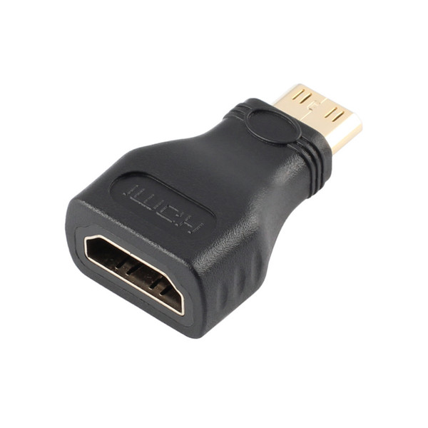 100PCS/LOT Gold Plated Mini HDMI To HDMI Male To Female Adapter Converter Connector V1.4 version