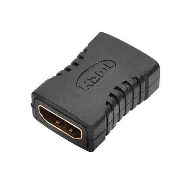 2017 New HDMI Female to Female F F Coupler Extender Adapter Connector HDTV HDCP 1080P Female Converter Black Wholesale