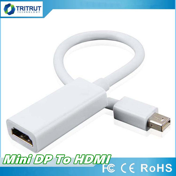 Mini DP DisplayPort Thunderbolt to HDMI Adapter Hub 1080P Mini DP Male To HDMI Female Adapter Cable for MacBook Pro Air Mac MQ100