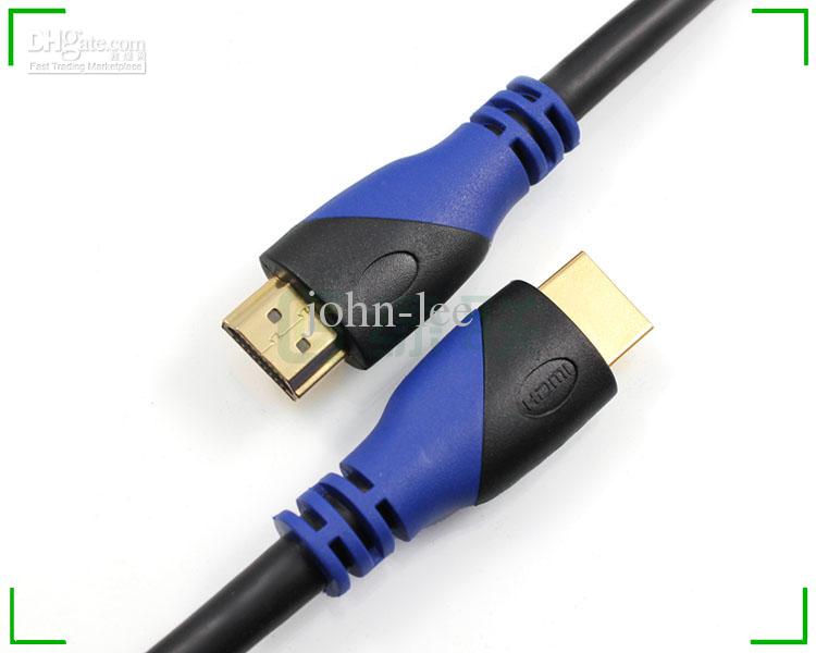 Free shipping HDMI 1.5 fine copper cable 24K gold-plated port 1080P 3D 19 pin Ethernet Channel 1.5M