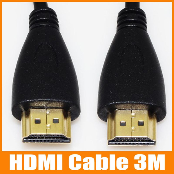 3M HDMI to HDMI Cable Convertor 1080P V1.4 3M 10FT Male to Male For Mobile Phone For Tablet PC Computer HIGH QUALITY 50pcs/up