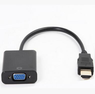 DHL fast HDMI Male to VGA RGB Female HDMI to VGA Video Converter adapter HDMI Cable 1080P HDTV Monitor for PC desktop