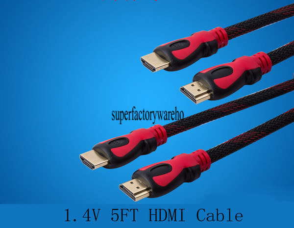 HDMI 1.4V 5FT Cable with Ethernet HDMI Male to Male Cable 1.4V 3D 1080P 4K*2K HDMI Cable 1.5M