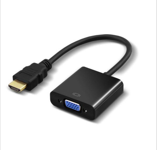 Manufacturers directly supply 1080p HDMI to VGA adapter cable connection, square shell M/F Free shipping