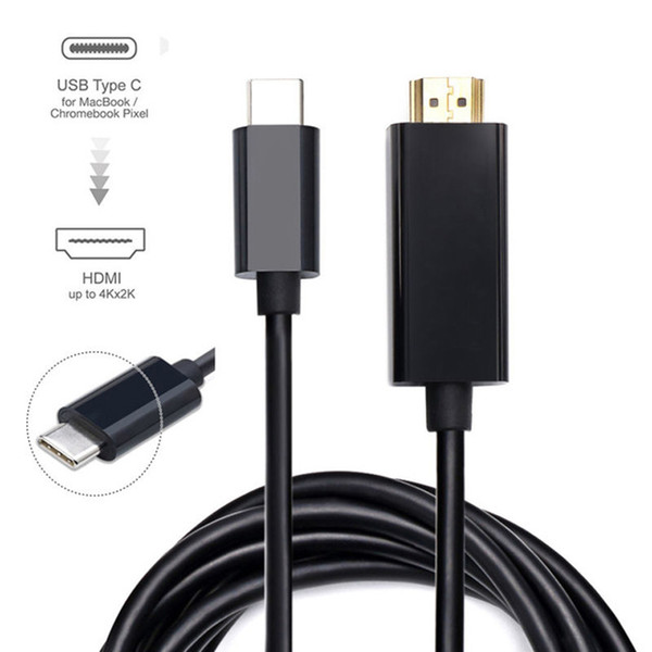 HDMI Cable USB C Type C USB 3.1 to HDMI 4k 2k HDTV Cable for Samsung Galaxy S8 S8+ Plus Huanwei Mate10 Cell Phone USB-C HDMI Adapter