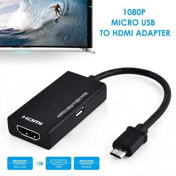 Micro USB To HDMI 1080P HD Audio Video Cable for HDTV Converter Adapters For Samsung Huawei Android Phone Tablet