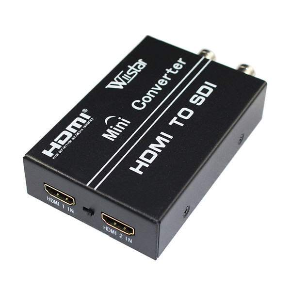 Freeshipping Wiistar HDMI to SDI converter,HDMI to 3G SDI display 1080p,hdmi+hdmi switcher to sdi+sdi splitter