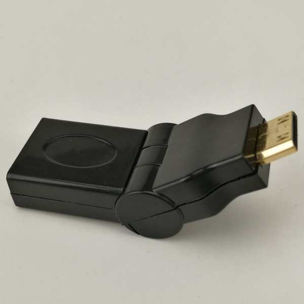 Type C Male to A Female HDMI connector Mini HDMI Adapter 180 degrees Rotate Mini Male to HDMI Female Type A cable extension 50pcs/lot