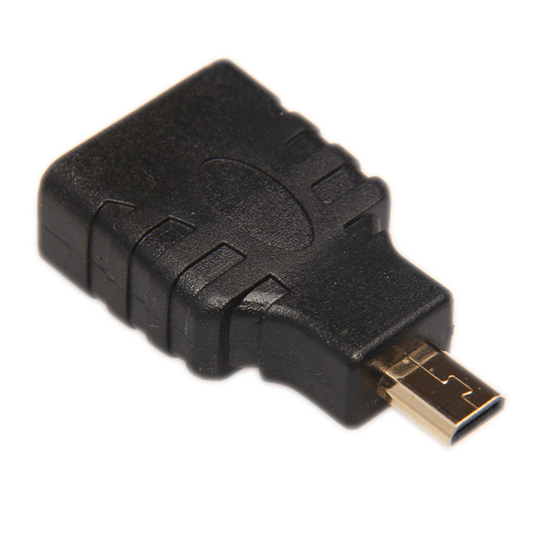 200PCS/LOT HDMI Type A Female to Micro HDMI D Male Gold Plated Adapter Converter Connector