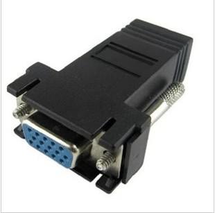 VGA Female Video Extender to RJ45 Cable Adapter,free shipping 100pcs/lot