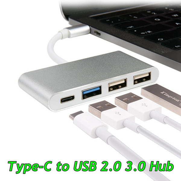 USB3.1 Type-C to 2 Ports USB2.0 USB 3.0 USB-C HUB Converter Charging Cable OTG Adapter for for New MacBook